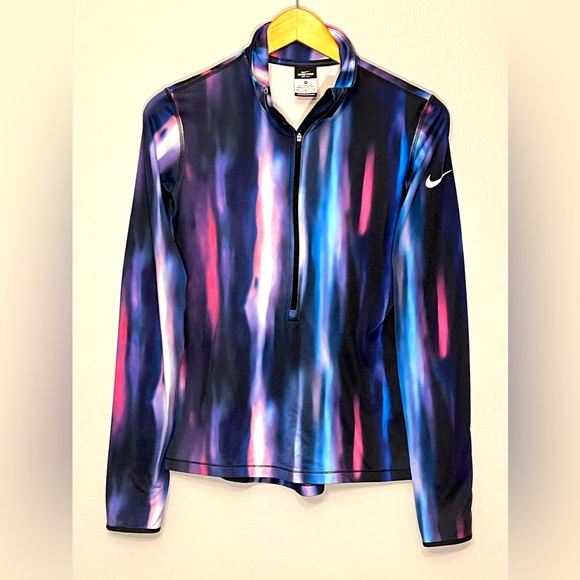 Women’s Nike Pro Dri-Fit Zipper Workout Shirt size Medium - Picture 1 of 4